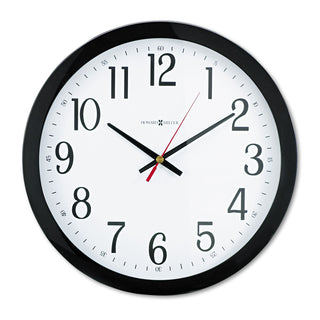 Howard Miller® Gallery Wall Clock, 16" Overall Diameter, Black Case, 1 AA (sold separately) (MIL625166)