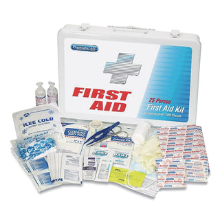 PhysiciansCare® First Aid Kit for Up to 25 People, 125 Pieces, Metal Case (PHY90175001)