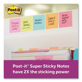 Post-it® Pads in Supernova Neon Collection Colors, 2" x 2", 90 Sheets/Pad, 8 Pads/Pack (MMM6228SSMIA)