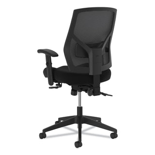 HON® VL582 High-Back Task Chair, Supports up to 250 lbs., Black Seat/Black Back, Black Base (BSXVL582ES10T)