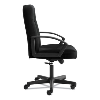 HON® HVL601 Series Executive High-Back Chair, Supports up to 250 lbs., Black Seat/Black Back, Black Base (BSXVL601VA10)