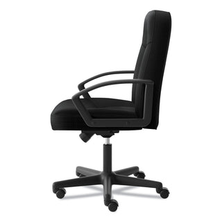 HON® HVL601 Series Executive High-Back Chair, Supports up to 250 lbs., Black Seat/Black Back, Black Base (BSXVL601VA10)