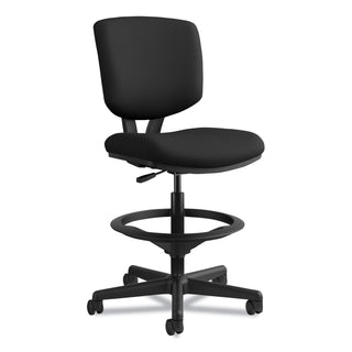 HON® Volt Series Adjustable Task Stool, 32.38" Seat Height, Supports up to 275 lbs., Black Seat/Black Back, Black Base (HON5705GA10T)