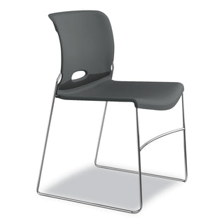 HON® Olson Stacker High Density Chair, Lava Seat/Lava Back, Chrome Base, 4/Carton (HON4041LA)