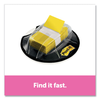 Post-it® Page Flags in Desk Grip Dispenser, 1 x 1 3/4, Yellow, 200/Dispenser (MMM680HVYW)