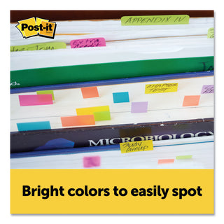 Post-it® Page Flag Markers, Assorted Bright Colors, 50 Sheets/Pad, 10 Pads/Pack (MMM67010AB)
