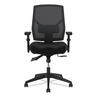 HON® VL582 High-Back Task Chair, Supports up to 250 lbs., Black Seat/Black Back, Black Base (BSXVL582ES10T)