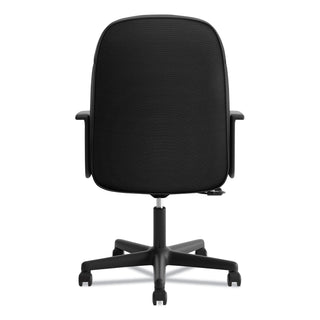HON® HVL601 Series Executive High-Back Chair, Supports up to 250 lbs., Black Seat/Black Back, Black Base (BSXVL601VA10)