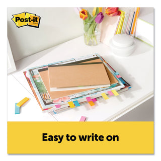 Post-it® Page Flag Markers, Assorted Bright Colors, 50 Sheets/Pad, 10 Pads/Pack (MMM67010AB)