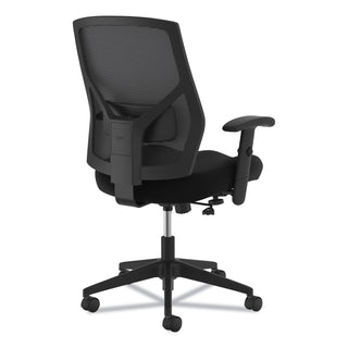 HON® VL581 High-Back Task Chair, Supports up to 250 lbs., Black Seat/Black Back, Black Base (BSXVL581ES10T)
