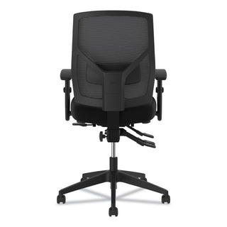 HON® VL582 High-Back Task Chair, Supports up to 250 lbs., Black Seat/Black Back, Black Base (BSXVL582ES10T)