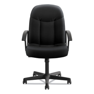 HON® HVL601 Series Executive High-Back Chair, Supports up to 250 lbs., Black Seat/Black Back, Black Base (BSXVL601VA10)