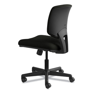 HON® Volt Series Leather Task Chair, Supports up to 250 lbs., Black Seat/Black Back, Black Base (HON5701SB11T)