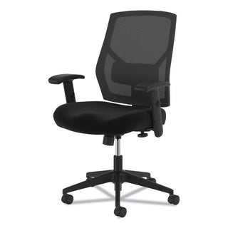 HON® VL581 High-Back Task Chair, Supports up to 250 lbs., Black Seat/Black Back, Black Base (BSXVL581ES10T)