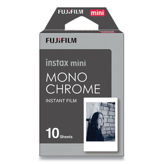 Fujifilm Monochrome Instax Film, Black and White, 10 Sheets (FUJ600017161)