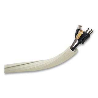 UT Wire® Flexi Cable Wrap, 0.5" to 1" x 12 ft, White (RBOUTWFCW12WH)