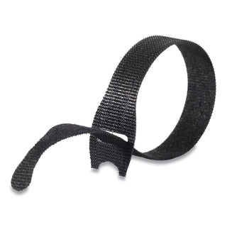 VELCRO® ONE-WRAP Pre-Cut Thin Ties, 0.5" x 8", Black, 50/Pack (VEK95172)
