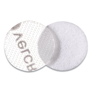 VELCRO® Sticky-Back Fasteners, Removable Adhesive, 0.63" dia, Clear, 75/Pack (VEK91302)