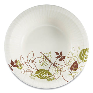 Dixie® Pathways Heavyweight Paper Bowls, 20oz, Green/Burgundy, 500/Carton (DIXSX20PATH)
