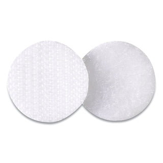 VELCRO® Sticky-Back Fasteners, Removable Adhesive, 0.63" dia, White, 75/Pack (VEK90090)