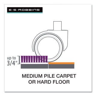 ES Robbins® Floor+Mate, For Hard Floor to Medium Pile Carpet up to 0.75", 46 x 48, Clear (ESR121442)