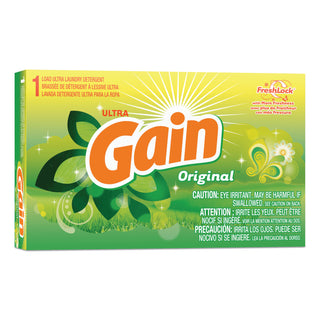 Gain® Powder Laundry Detergent, Original Scent, 1.8 oz Box, 156 Boxes/Carton (PGC49338)