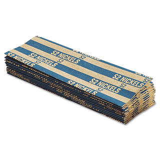 Pap-R Products Flat Coin Wrappers, Nickels, $2, 1000 Wrappers/Box (CTX30005) (CTX30005)
