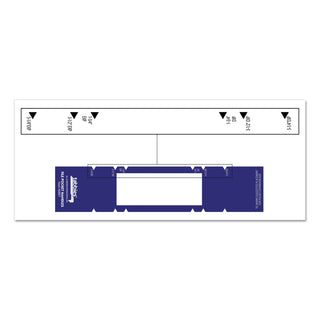 Tabbies® File Pocket Handles, 9.63 x 2, Dark Blue/White, 4/Sheet, 12 Sheets/Pack (TAB68807)