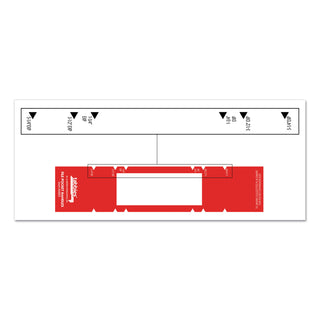 Tabbies® File Pocket Handles, 9.63 x 2, Red/White, 4/Sheet, 12 Sheets/Pack (TAB68805)
