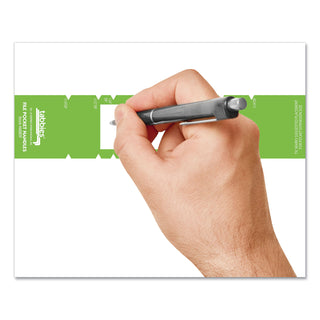 Tabbies® File Pocket Handles, 9.63 x 2, Green/White, 4/Sheet, 12 Sheets/Pack (TAB68809)