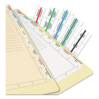 Tabbies® Medical Chart Index Divider Sheets, 11 x 8.5, White, 400/Box (TAB54520)