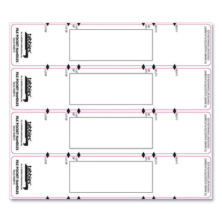 Tabbies® File Pocket Handles, 9.63 x 2, White, 4/Sheet, 12 Sheets/Pack (TAB68815)