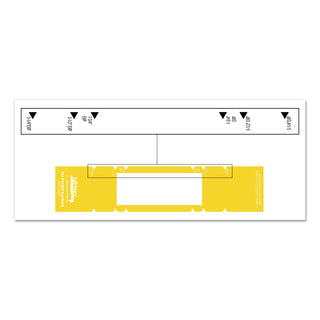 Tabbies® File Pocket Handles, 9.63 x 2, Yellow/White, 4/Sheet, 12 Sheets/Pack (TAB68801)
