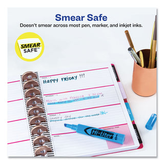 Avery® HI-LITER Desk-Style Highlighters, Chisel Tip, Light Blue, Dozen (AVE07746)