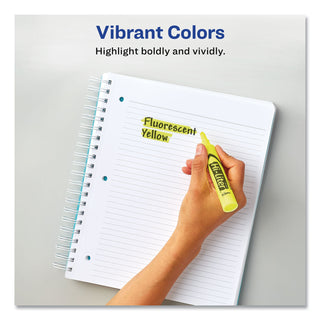 Avery® HI-LITER Desk-Style Highlighters, Chisel Tip, Fluorescent Orange, Dozen (AVE24050)