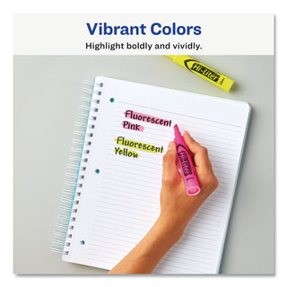 Avery® HI-LITER Desk-Style Highlighters, Chisel Tip, Assorted Colors, 24/Pack (AVE98189)
