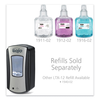 GOJO® LTX-12 Touch Free Foam Soap Dispenser, Chrome Black (GOJ191904)