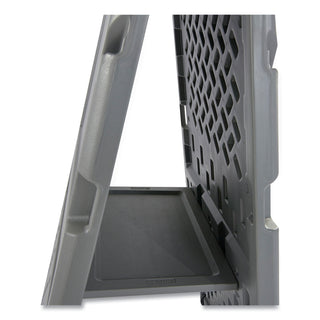 Iceberg Presentation Flipchart Easel With Dry Erase Surface, Resin, 33w x 28d x 73h, Charcoal (ICE30237)