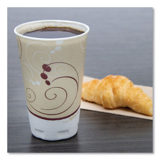 Dart® Symphony Design Trophy Foam Hot/Cold Drink Cups, 16 oz, 50/Pack, 15 Packs/Carton (032361)