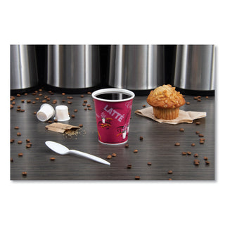 SOLO® Bistro Design Hot Drink Cups, Paper, 10oz, 1000/Carton (SCC370SI)