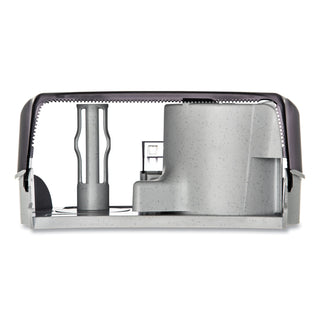 San Jamar® VersaTwin Tissue Dispenser, 8 x 5 3/4 x 12 3/4, Transparent Black Pearl (SJMR3600TBK)
