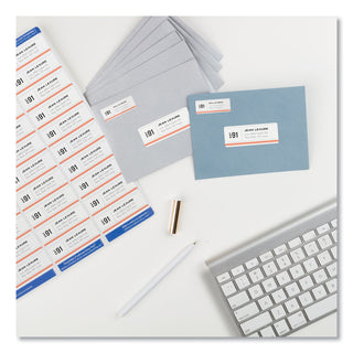 Avery® Easy Peel White Address Labels w/ Sure Feed Technology, Laser Printers, 1 x 2.63, White, 30/Sheet, 250 Sheets/Pack (AVE05960)