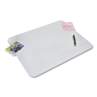 Artistic® KrystalView Desk Pad with Antimicrobial Protection, 17 x 12, Frosted Finish, Clear (AOP60740M)