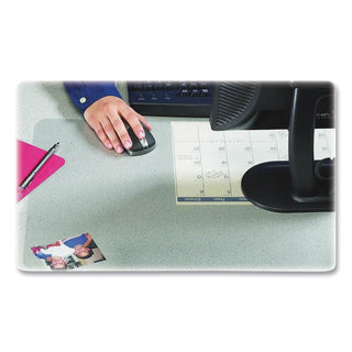 Artistic® KrystalView Desk Pad with Antimicrobial Protection, 17 x 12, Frosted Finish, Clear (AOP60740M)
