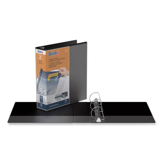 Stride QuickFit D-Ring View Binder, 3 Rings, 2" Capacity, 11 x 8.5, Black (STW87031)
