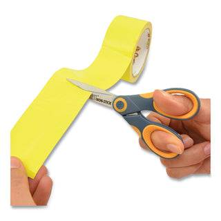 Westcott® Titanium Bonded Scissors, 5" Long, Gray/Orange Straight Handle (WTC14881)