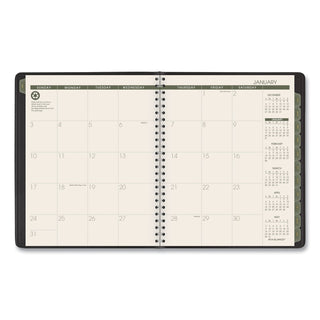 AT-A-GLANCE® Recycled Monthly Planner with Perforated Memo Section, 8.75 x 7, Black Cover, 12-Month (Jan to Dec): 2025 (AAG70120G05)