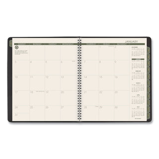 AT-A-GLANCE® Recycled Monthly Planner, 11 x 9, Black Cover, 13-Month: Jan 2025 to Jan 2026 (AAG70260G05)