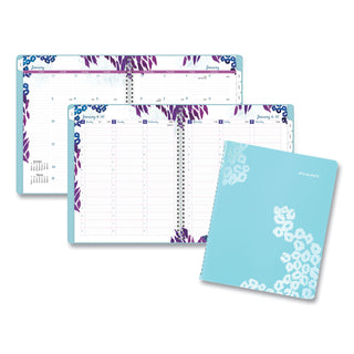 AT-A-GLANCE® Wild Washes Weekly/Monthly Planner, Flora and Fauna Artwork, 11 x 8.5, Blue Cover, 13-Month: Jan 2025 to Jan 2026 (AAG523905)