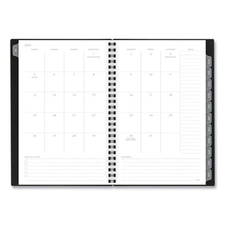 AT-A-GLANCE® Elevation Academic Weekly/Monthly Planner, 8.5 x 5.5, Black Cover, 12-Month (July to June): 2024 to 2025 (AAG75101P05)